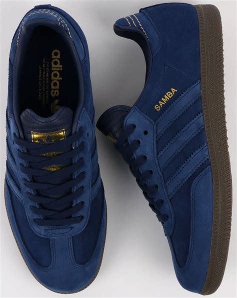 adidas samba suede blauw|adidas samba blue stripe.